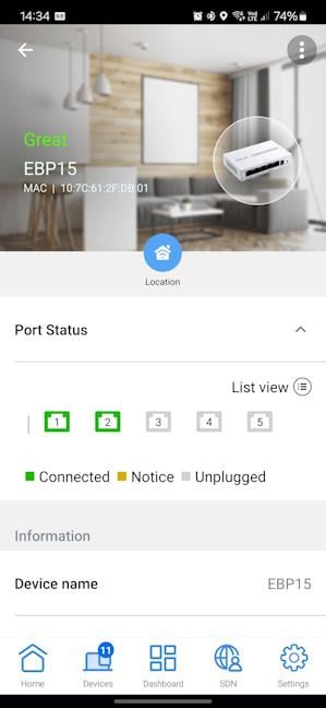 ASUS ExpertWiFi EBP15 can be managed from the ExpertWiFi app too