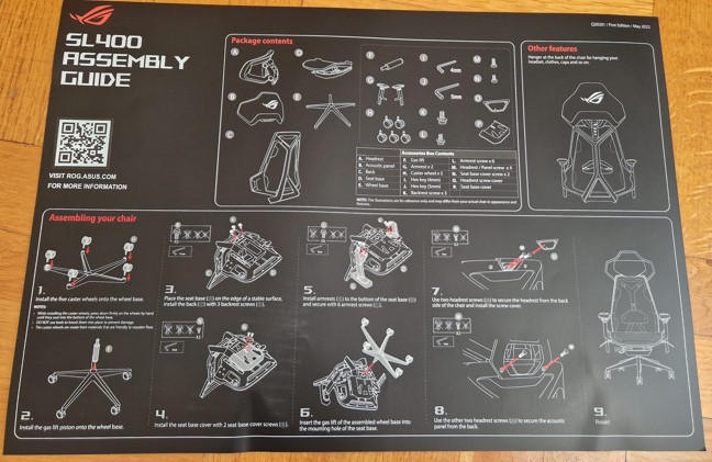 You must read the assembly guide