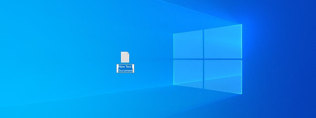 How to create a file on a Windows computer