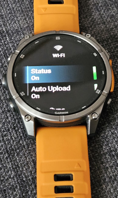 Garmin Fenix 8 can connect to Wi-Fi