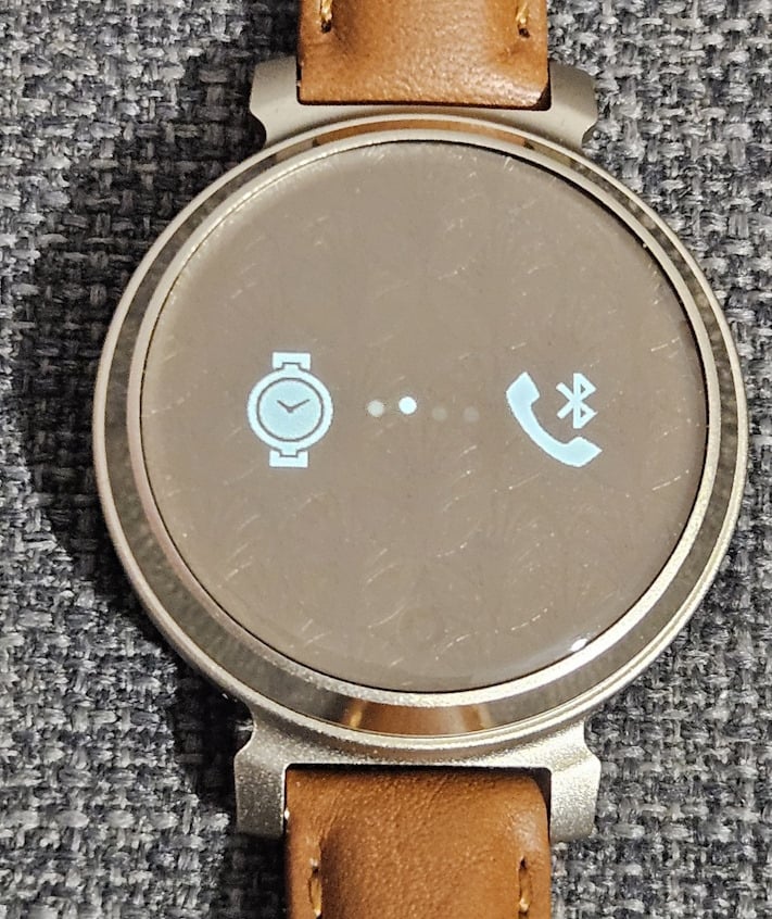 Pairing the watch with my phone through Bluetooth