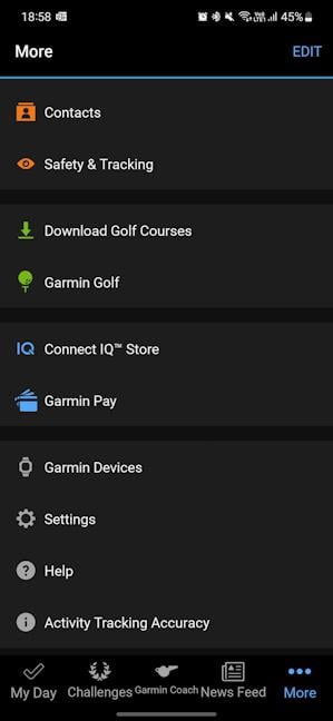 Garmin includes a wealth of tools, apps, reports, and data