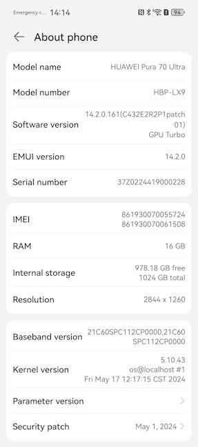 Kirin 9010 is powering the HUAWEI Pura 70 Ultra