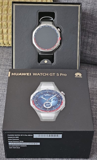 Opening the box reveals the watch