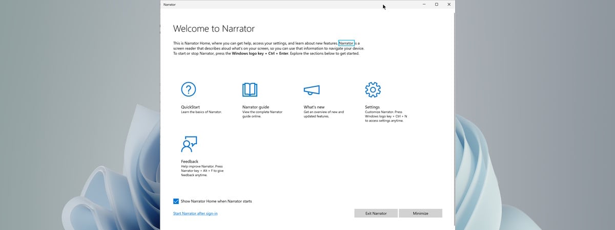 How to use and configure the Narrator, Windows’ screen reader