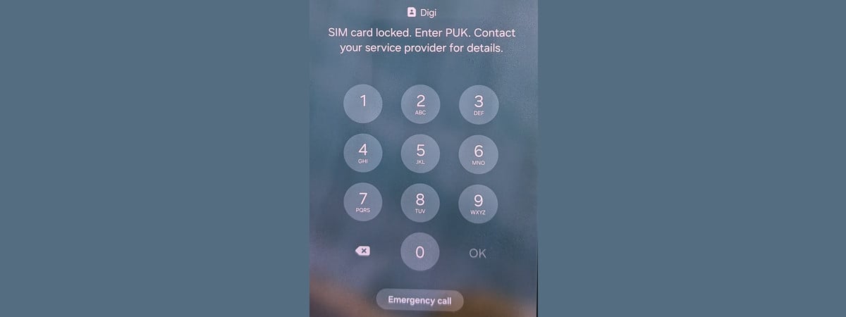 How and where to enter the PUK code on an Android phone