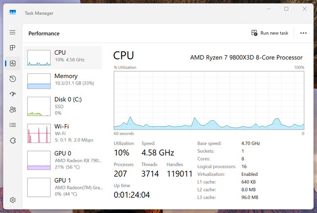 This processor comes with 8 cores and 16 execution threads