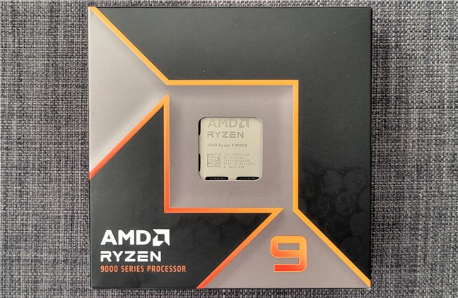 The box of the AMD Ryzen 9 9900X