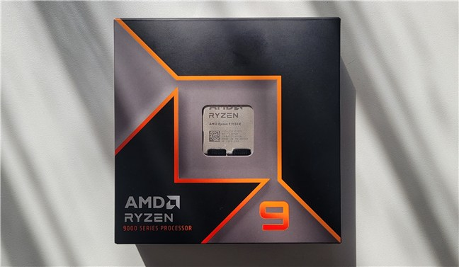 The box of the AMD Ryzen 9 9950X