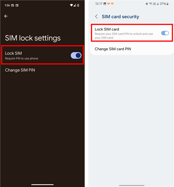 How to disable SIM card PIN on Android