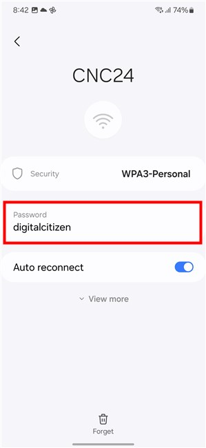 How to see any Wi-Fi password on a Samsung Galaxy