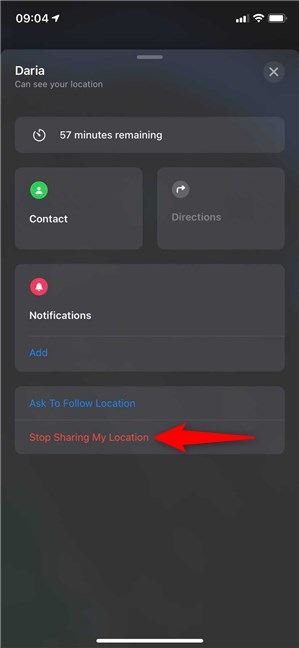 How to stop sharing location on iPhone