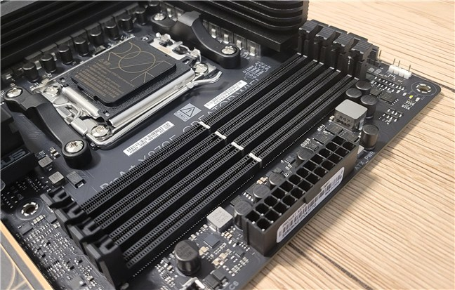 The board supports DDR5 memory