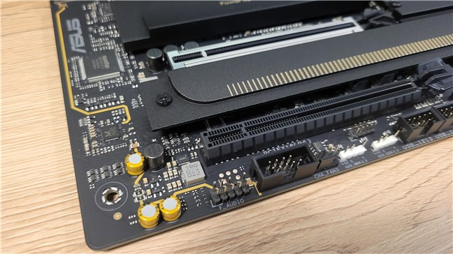 The motherboard offers high-quality audio