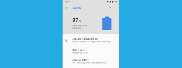 Battery status