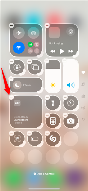 How to remove iPhone Control Center icons