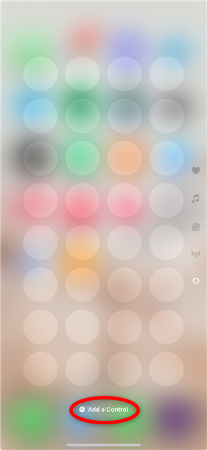 Start adding icons to the new Control Center page