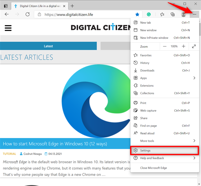 Access Edge's Settings