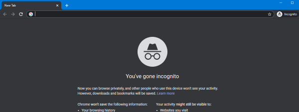 Private browsing