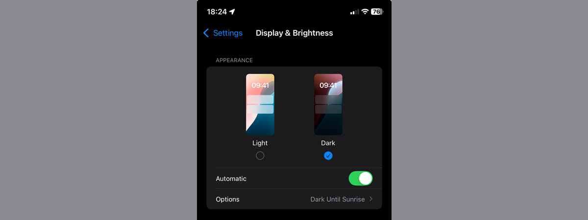 How to turn on and turn off Dark Mode on an iPhone