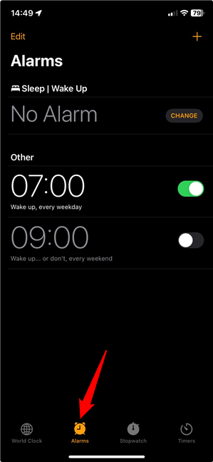 The Apple iPhone Alarms