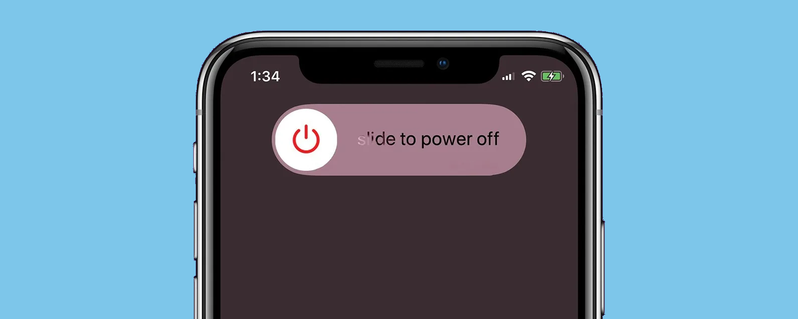 Slide to power off