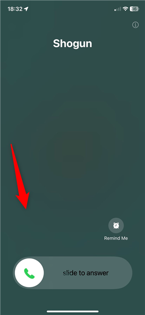 The Message icon is missing from the phone call screen