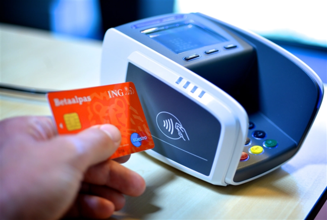 Contactless card with RFID. Photo by ING Netherlands