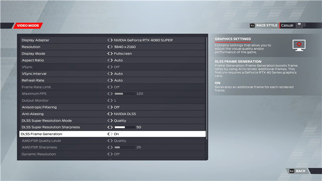 F1 22 supports NVIDIA DLSS 3 and Frame Generation