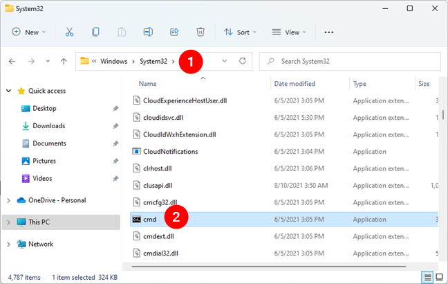 Open Command Prompt by running cmd.exe