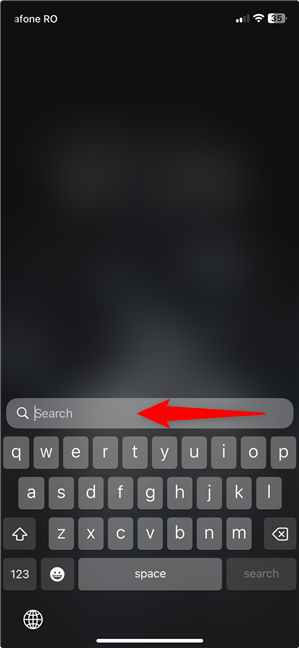 Search for the iPhone Settings with Spotlight