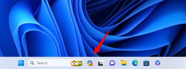 Copilot can be opened using its taskbar shortcut