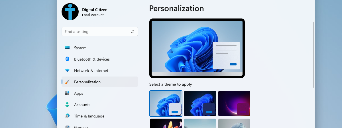 Personalize Windows 11