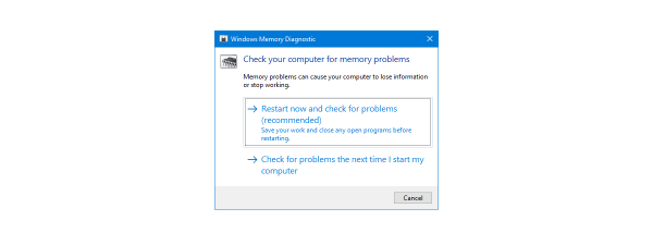 Windows Memory Diagnostic