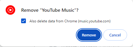 Remove YouTube Music